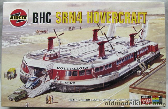 Airfix 1/144 SR.N4 Hovercraft-Hoverlloyd Swift 'Montebatten' Class, 09171 plastic model kit